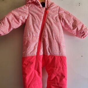 Roxy Pink Leopard Infant Snowsuit